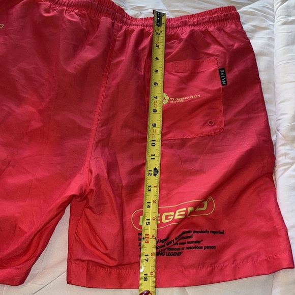 Wise Red Graphic Swim Shorts - Picture 6 of 7